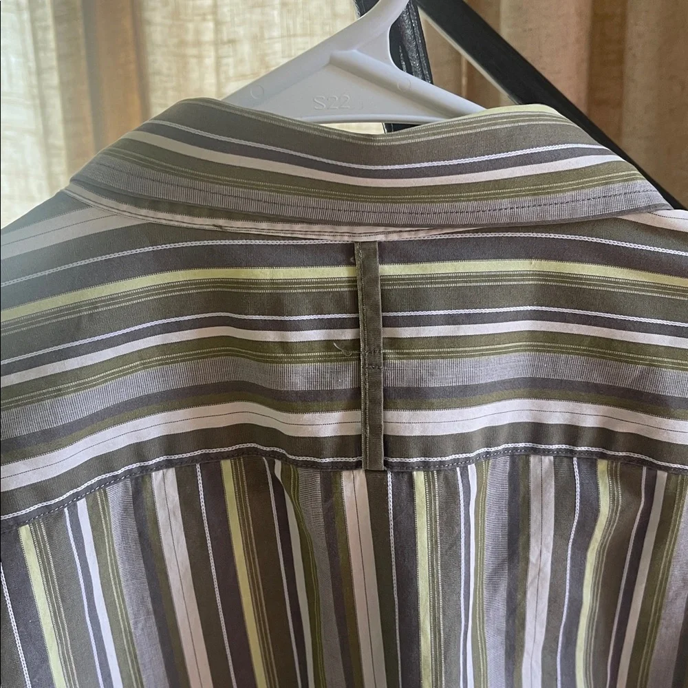 Banana Republic Men’s Cotton Multicolor Striped Dress Shirt Size XXL 18-18 1/2